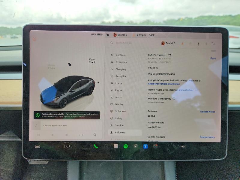 Aukcja sprzedaży 2022 Tesla Model 3, vin: 5YJ3E1EB2NF184493, numer aukcji: 55575576