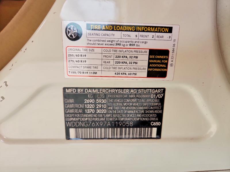 Продажа на аукционе авто 2007 Mercedes-benz S, vin: WDDNG76X97A119058, номер лота: 57929186