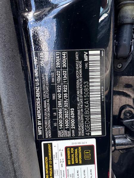 59633026 :رقم المزاد ، 4JGED6EB0KA150853 vin ، 2019 Mercedes-benz Gle Coupe مزاد بيع