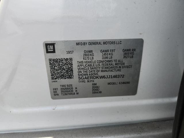Aukcja sprzedaży 2018 Buick Enclave, vin: 5GAERDKW6JJ146372, numer aukcji: 54520426