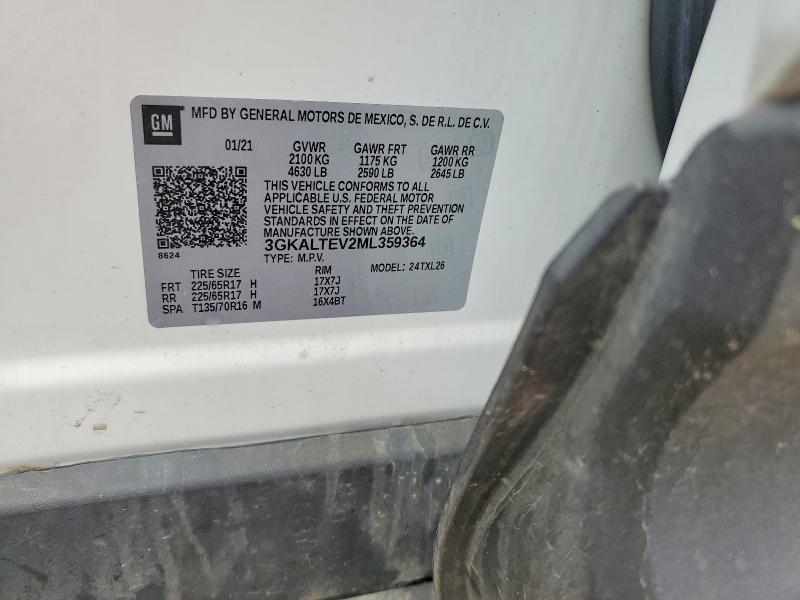 Продажа на аукционе авто 2021 Gmc Terrain, vin: 3GKALTEV2ML359364, номер лота: 58282126