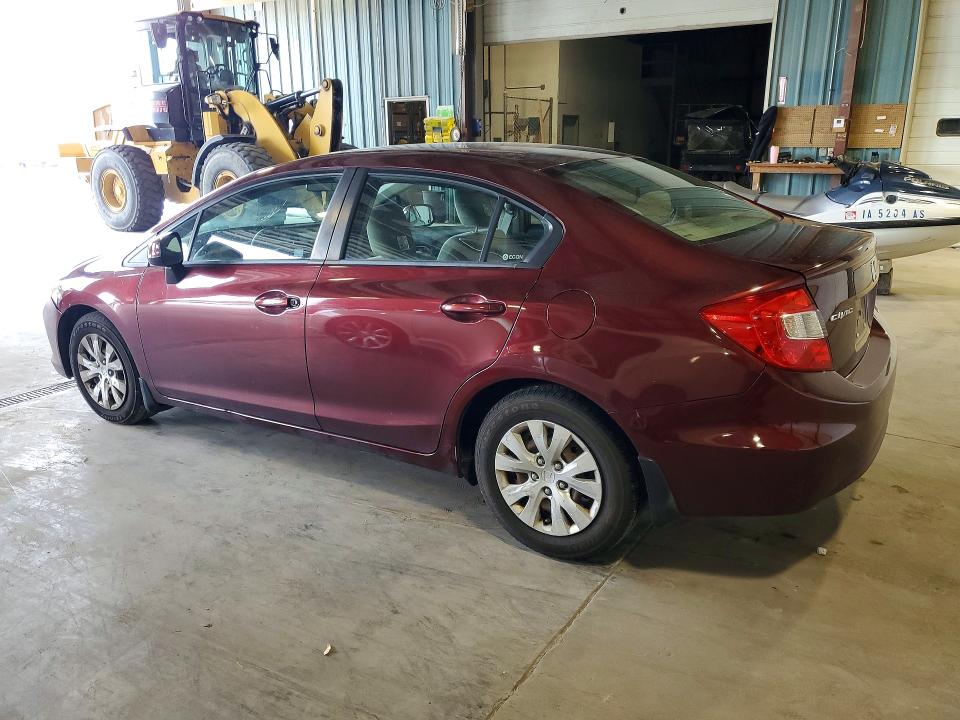 Продаж на аукціоні авто 2012 Honda Civic, vin: 19XFB2F52CE038599, номер лоту: 58530906