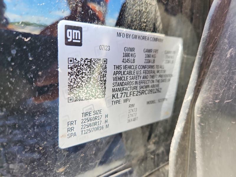 Aukcja sprzedaży 2024 Chevrolet Trax, vin: KL77LFE25RC091262, numer aukcji: 57321276