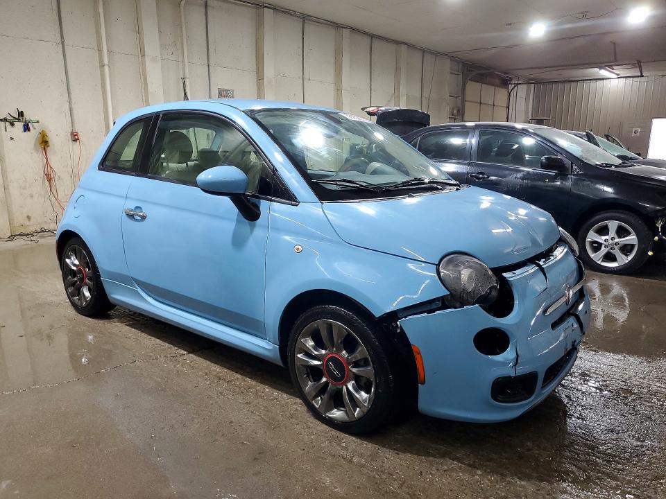 56152306 :رقم المزاد ، 3C3CFFKRXHT535723 vin ، 2017 Fiat 500 مزاد بيع