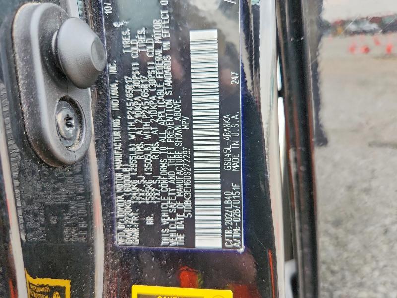 Продажа на аукционе авто 2013 Toyota Highlander, vin: 5TDBK3EH6DS272297, номер лота: 58183066
