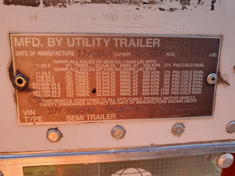 Продаж на аукціоні авто 2015 Utility Trailer Trailer, vin: 1UYVS2349FM408803, номер лоту: 57320386