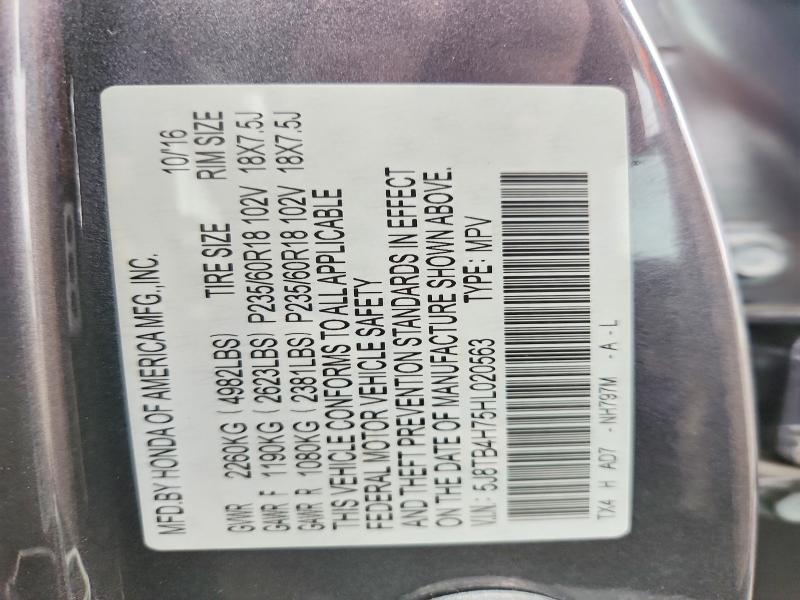 Aukcja sprzedaży 2017 Acura Rdx, vin: 5J8TB4H75HL020563, numer aukcji: 58353516