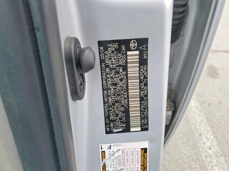 Продажа на аукционе авто 2009 Toyota Corolla, vin: JTDBL40E199035478, номер лота: 55989156
