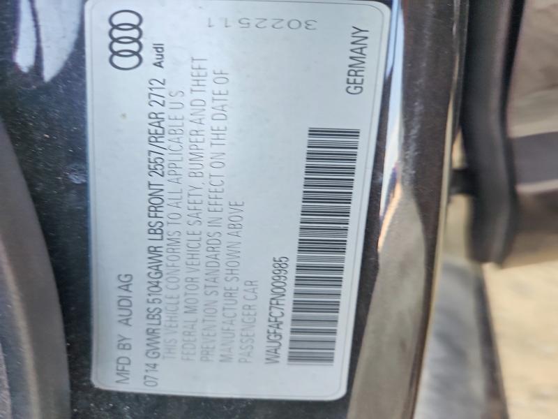 Продажа на аукционе авто 2015 Audi A6, vin: WAUGFAFC7FN009985, номер лота: 54890016