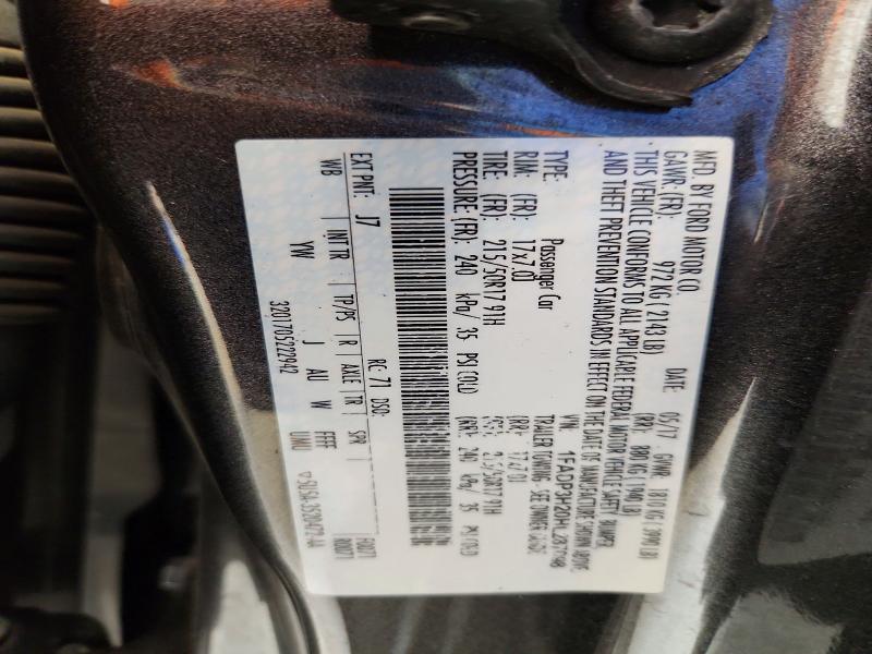 55566756 :رقم المزاد ، 1FADP3H20HL287098 vin ، 2017 Ford Focus مزاد بيع