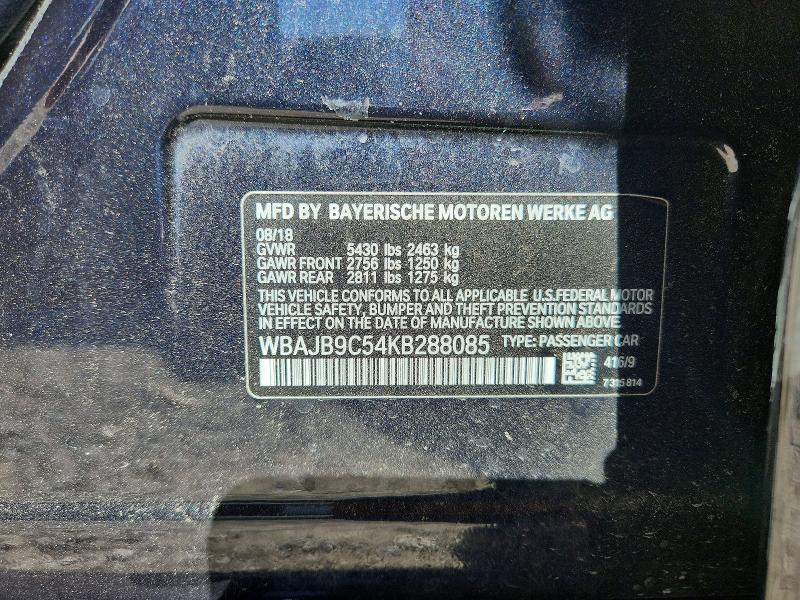 Продажа на аукционе авто 2019 Bmw M550xi, vin: WBAJB9C54KB288085, номер лота: 56333536