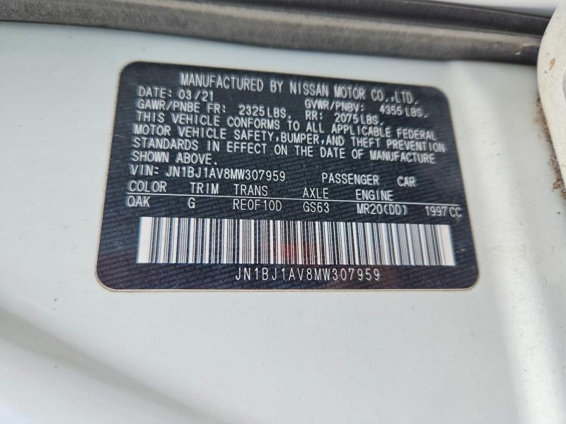 Auction sale of the 2021 Nissan Rogue Sport, vin: JN1BJ1AV8MW307959, lot number: 55520466