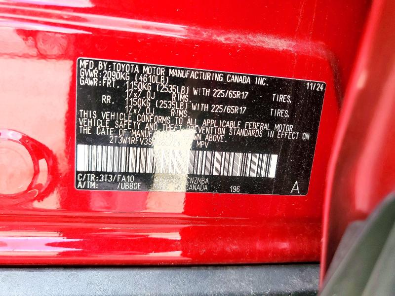 2025 Toyota Rav4 მანქანა იყიდება აუქციონზე, vin: 2T3W1RFV3SW365754, აუქციონის ნომერი: 57923266