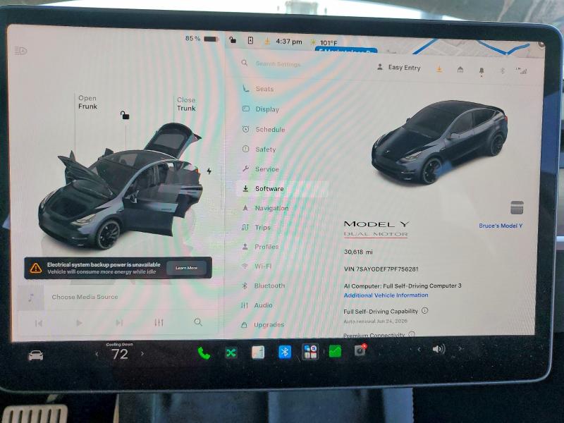 Aukcja sprzedaży 2023 Tesla Model Y, vin: 7SAYGDEF7PF756281, numer aukcji: 57014956