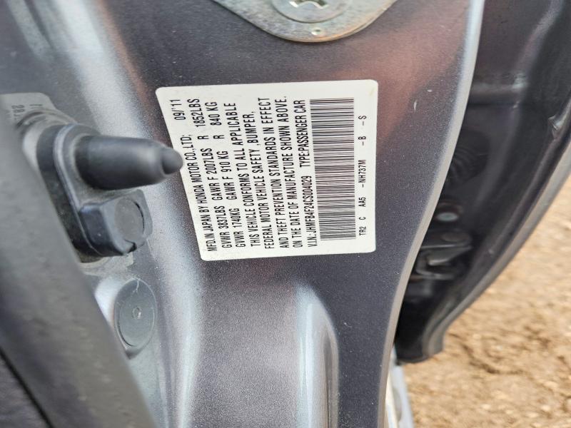 Aukcja sprzedaży 2012 Honda Civic, vin: JHMFB4F24CS004029, numer aukcji: 55877846