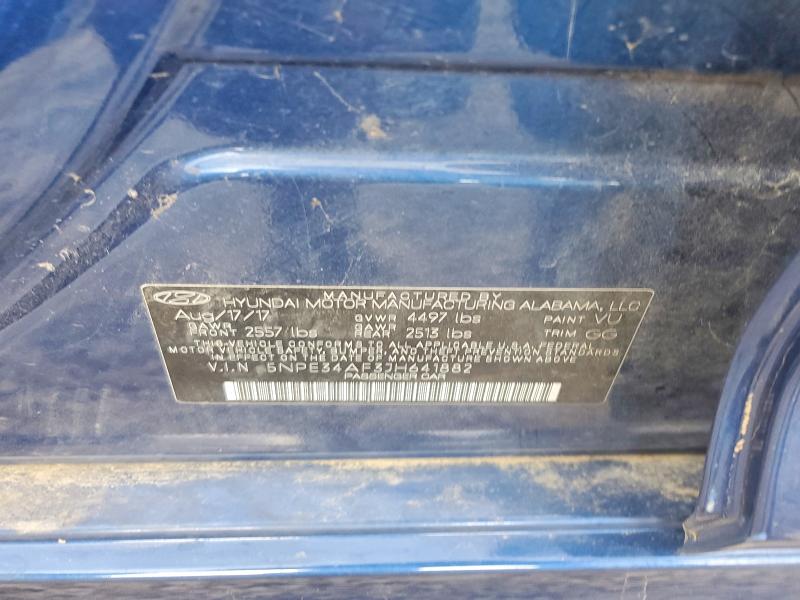 2018 Hyundai Sonata მანქანა იყიდება აუქციონზე, vin: 5NPE34AF3JH641882, აუქციონის ნომერი: 57305166