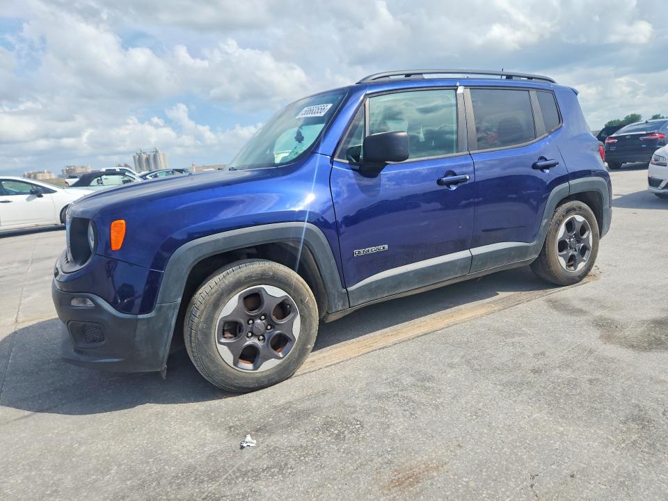 2017 Jeep Renegade მანქანა იყიდება აუქციონზე, vin: ZACCJAAB8HPF83732, აუქციონის ნომერი: 58663556