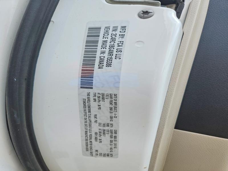 2022 Chrysler Pacifica მანქანა იყიდება აუქციონზე, vin: 2C4RC1BG4NR155386, აუქციონის ნომერი: 55360576