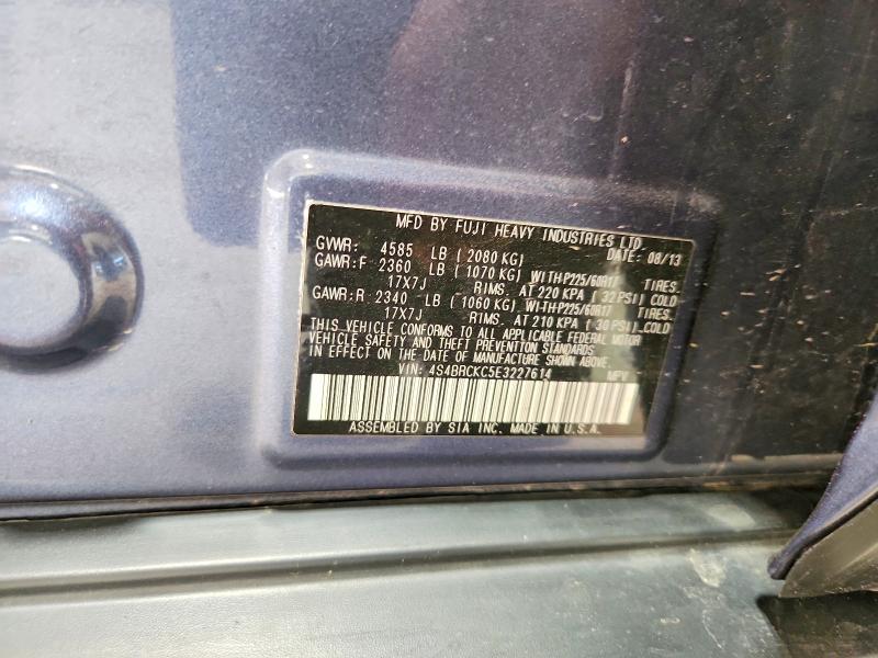 Продаж на аукціоні авто 2014 Subaru Outback, vin: 4S4BRCKC5E3227614, номер лоту: 55585776