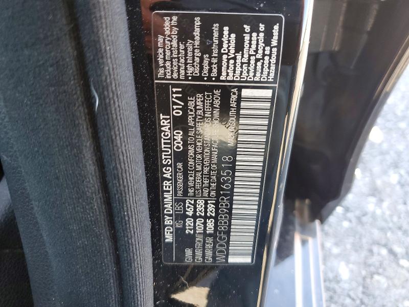 Продажа на аукционе авто 2011 Mercedes-benz C, vin: WDDGF8BB9BR163518, номер лота: 56325146
