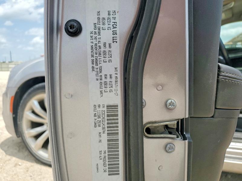2018 Chrysler 300 მანქანა იყიდება აუქციონზე, vin: 2C3CCAEG2JH198744, აუქციონის ნომერი: 58468626