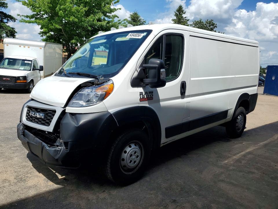 54948056 :رقم المزاد ، 3C6TRVAGXKE502785 vin ، 2019 Ram Promaster 1500 مزاد بيع