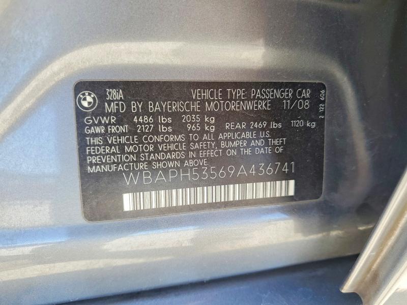 Продажа на аукционе авто 2009 Bmw 328, vin: WBAPH53569A436741, номер лота: 56888886