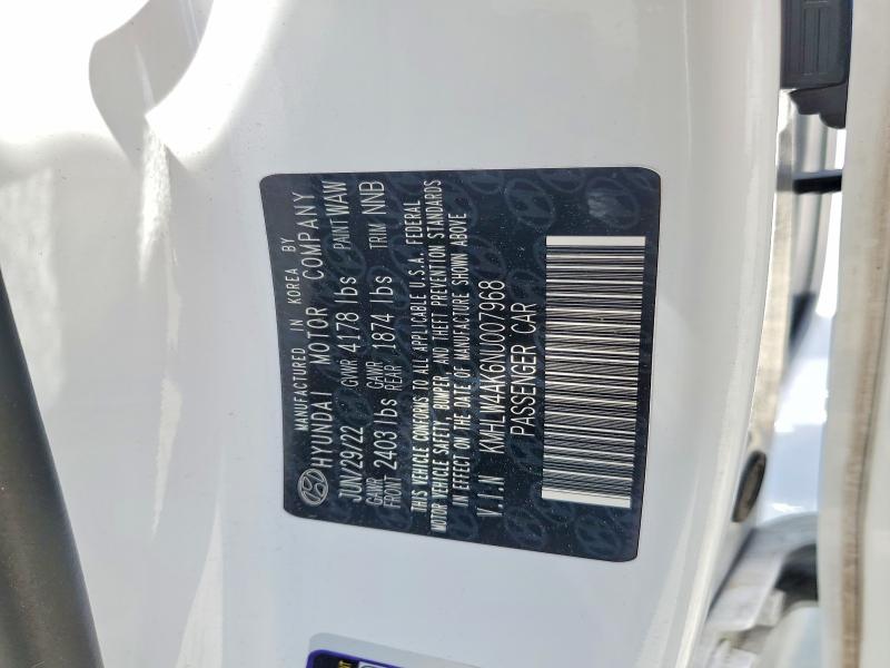 Aukcja sprzedaży 2022 Hyundai Elantra N, vin: KMHLW4AK6NU007968, numer aukcji: 57513956