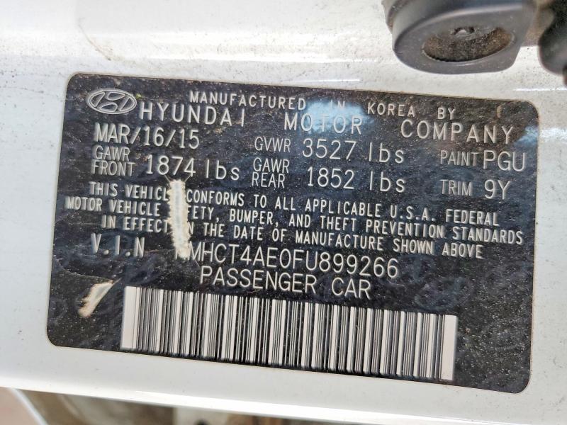 Aukcja sprzedaży 2015 Hyundai Accent, vin: KMHCT4AE0FU899266, numer aukcji: 55474666