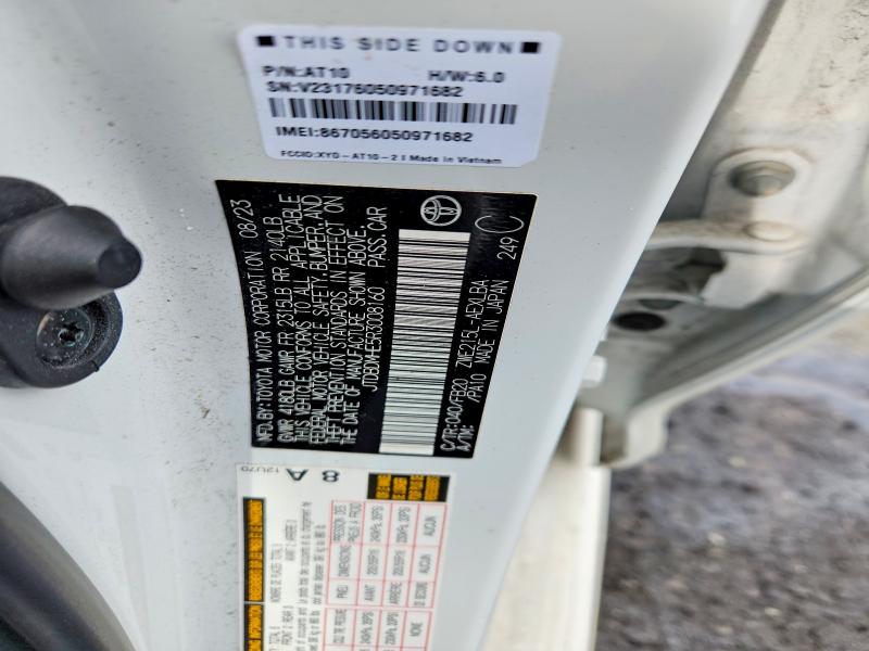 Aukcja sprzedaży 2024 Toyota Corolla Hybrid, vin: JTDBDMHE5R3008160, numer aukcji: 57443536