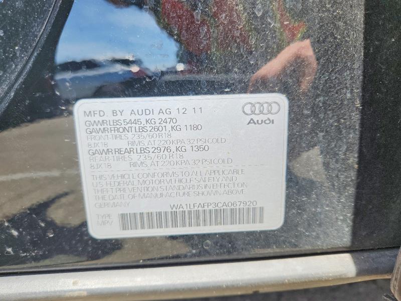 Aukcja sprzedaży 2012 Audi Q5, vin: WA1LFAFP3CA067920, numer aukcji: 56061656