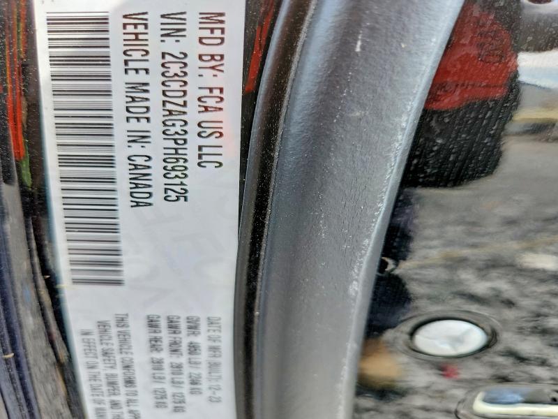 58557356 :رقم المزاد ، 2C3CDZAG3PH693125 vin ، 2023 Dodge Challenger مزاد بيع
