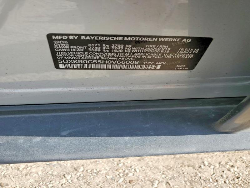 Продаж на аукціоні авто 2017 Bmw X5, vin: 5UXKR0C55H0V66008, номер лоту: 52430206