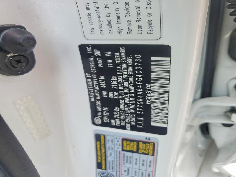 Продаж на аукціоні авто 2015 Kia Optima, vin: 5XXGR4A64FG403730, номер лоту: 56422206