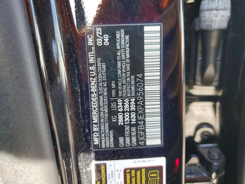 57208306 :رقم المزاد ، 4JGFB4JEXPA956074 vin ، 2023 Mercedes-benz Gle مزاد بيع