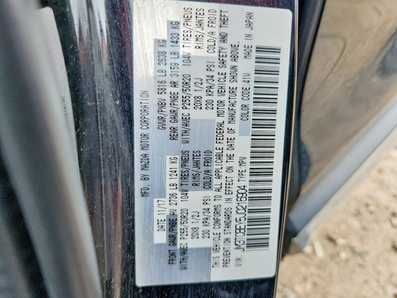 56317906 :رقم المزاد ، JM3TCBEY5J0216904 vin ، 2018 Mazda Cx-9 مزاد بيع
