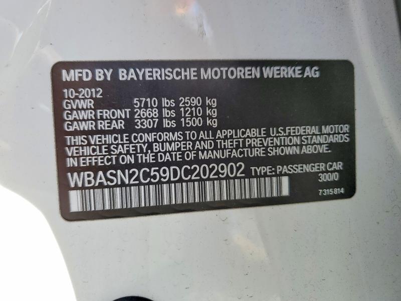 Продаж на аукціоні авто 2013 Bmw 535, vin: WBASN2C59DC202902, номер лоту: 55388846