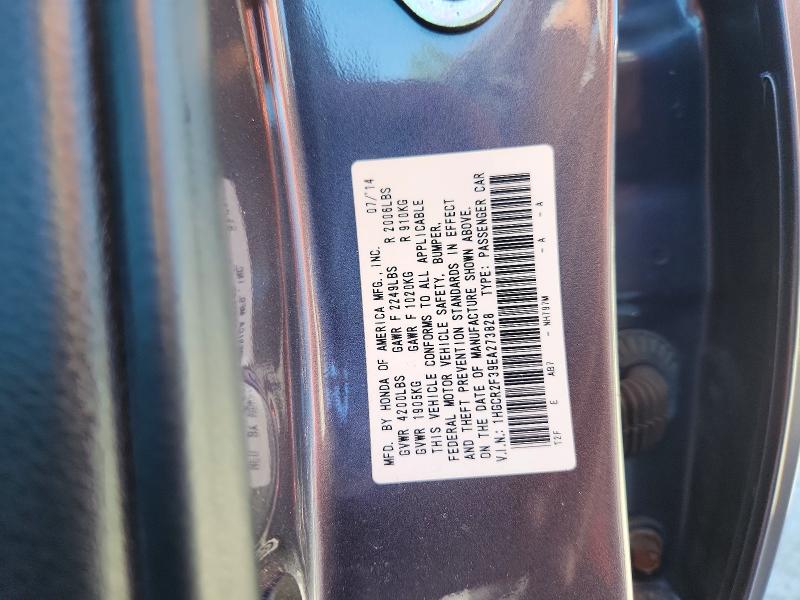 Aukcja sprzedaży 2014 Honda Accord, vin: 1HGCR2F39EA273828, numer aukcji: 55654866