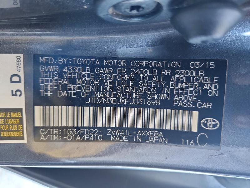 Aukcja sprzedaży 2015 Toyota Prius V, vin: JTDZN3EUXFJ031698, numer aukcji: 56011066