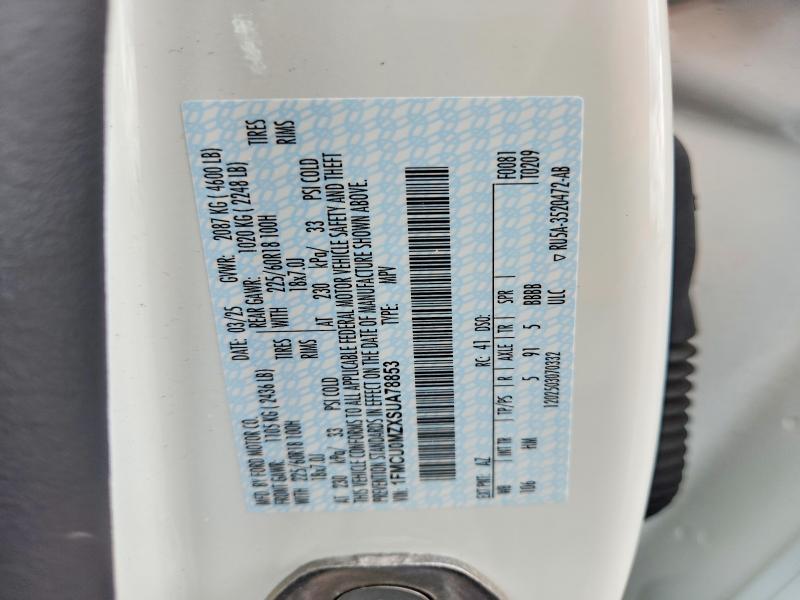 56546226 :رقم المزاد ، 1FMCU0MZXSUA78853 vin ، 2025 Ford Escape مزاد بيع
