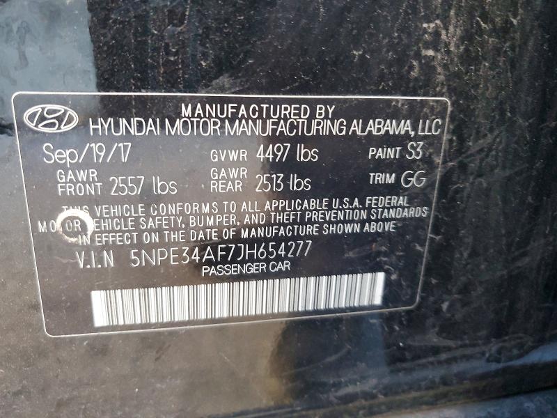 Продаж на аукціоні авто 2018 Hyundai Sonata, vin: 5NPE34AF7JH654277, номер лоту: 58355726