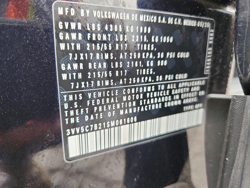 Продаж на аукціоні авто 2025 Volkswagen Taos, vin: 3VV5C7B21SM061606, номер лоту: 56047696
