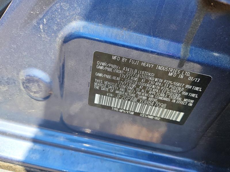 Продаж на аукціоні авто 2013 Subaru Xv Crosstrek, vin: JF2GPAWCXDH847098, номер лоту: 56400426