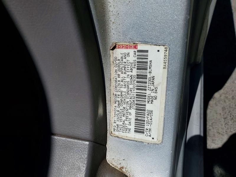 Aukcja sprzedaży 2000 Toyota Celica, vin: JTDDR32T1Y0037635, numer aukcji: 56184746