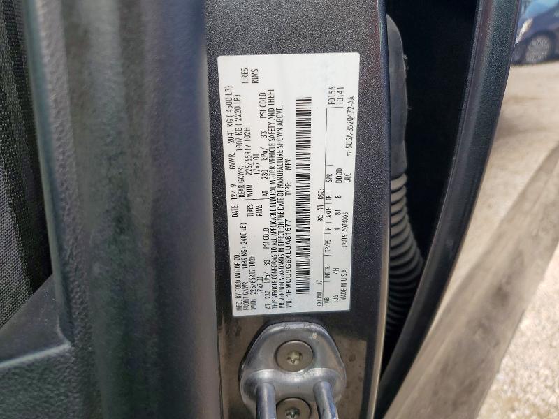 55973166 :رقم المزاد ، 1FMCU9G6XLUA81677 vin ، 2020 Ford Escape مزاد بيع
