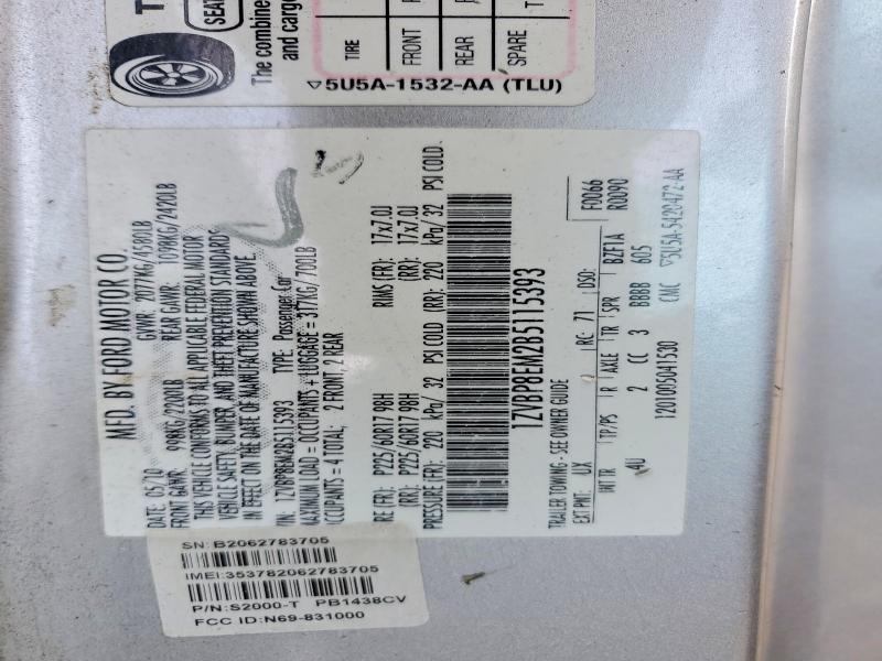 Aukcja sprzedaży 2011 Ford Mustang, vin: 1ZVBP8EM2B5115393, numer aukcji: 58426916