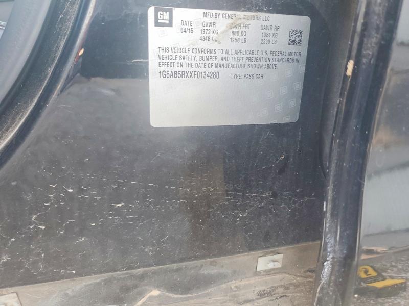 58909216 :رقم المزاد ، 1G6AB5RXXF0134280 vin ، 2015 Cadillac Ats مزاد بيع