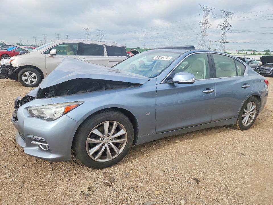 59019196 :رقم المزاد ، JN1BV7AP3EM672636 vin ، 2014 Infiniti Q50 مزاد بيع