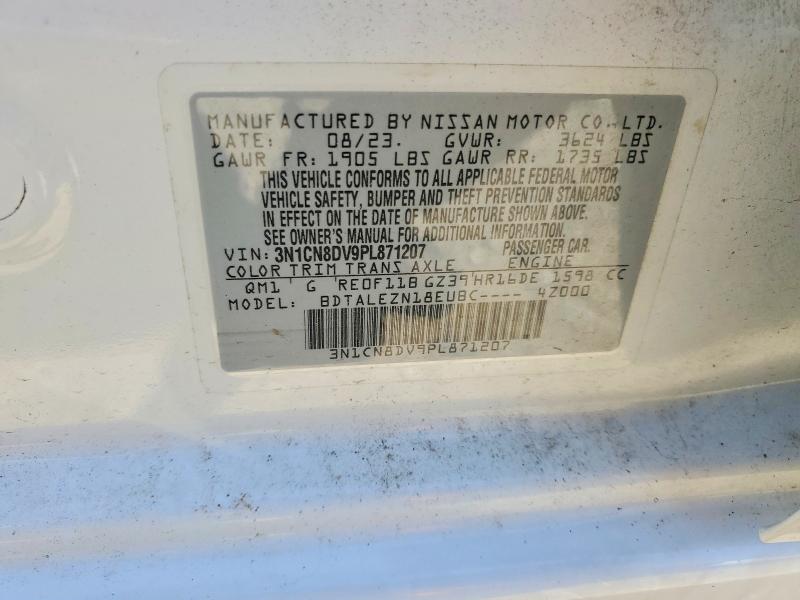 55697976 :رقم المزاد ، 3N1CN8DV9PL871207 vin ، 2023 Nissan Versa مزاد بيع
