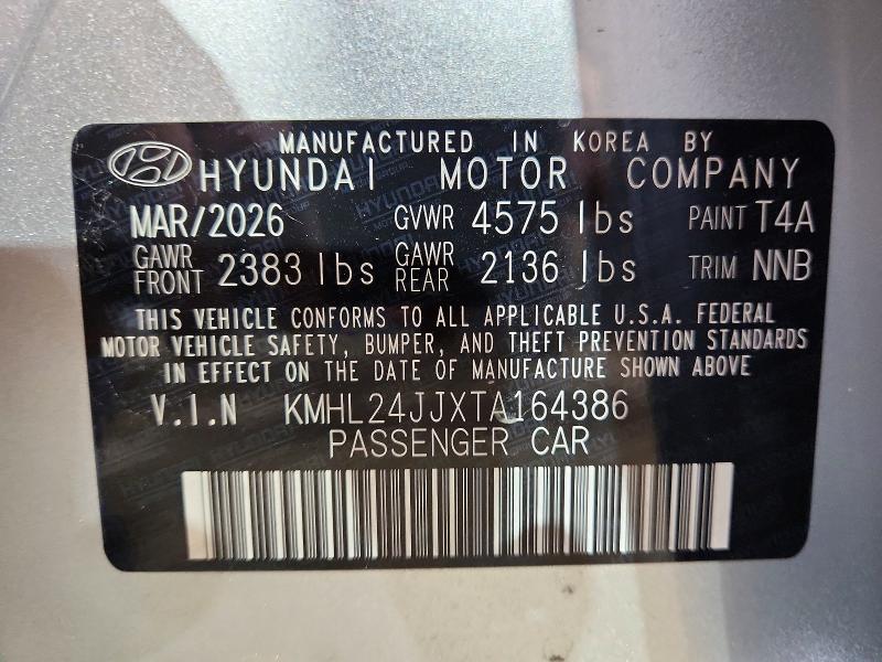 85619495 :رقم المزاد ، KMHL24JJXTA164386 vin ، 2026 Hyundai Sonata Hybrid مزاد بيع
